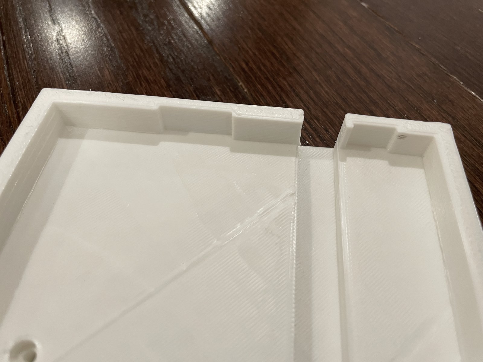 Cut outs for buttons and cord